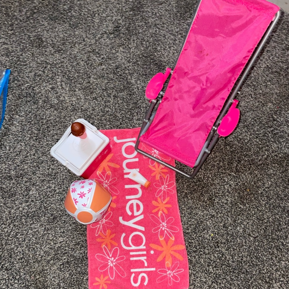 doll beach set